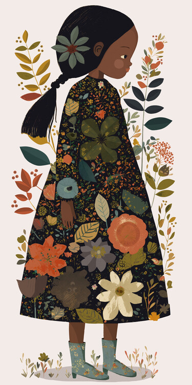Poster Little Flower Girl
