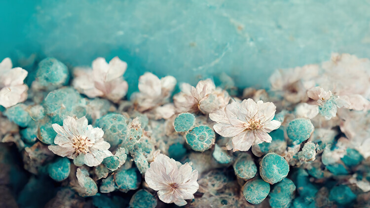 Poster Turquoise Buds