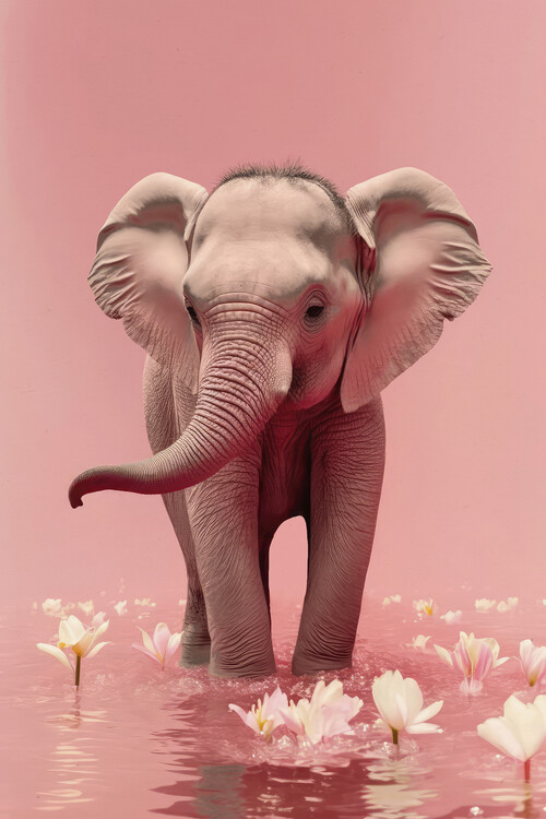 Poster Young Elephant