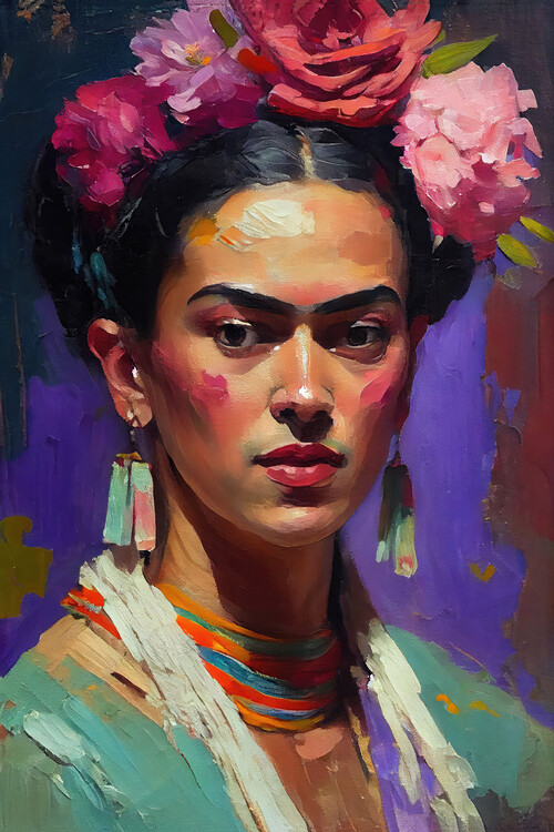 Poster Portrait Of Frida