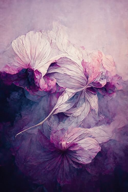 Poster Purple Peony