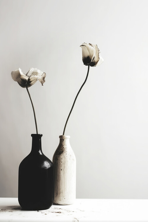 Poster Black And White Vase No 2