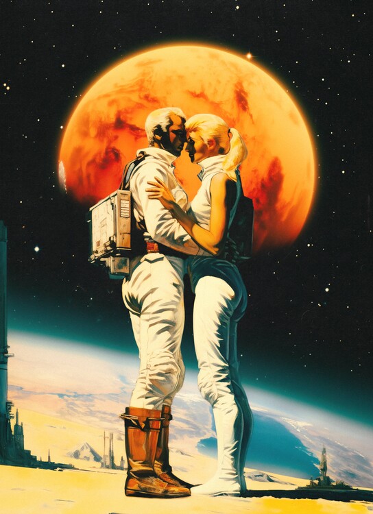 Poster Intergalactic Sci-Fi Love