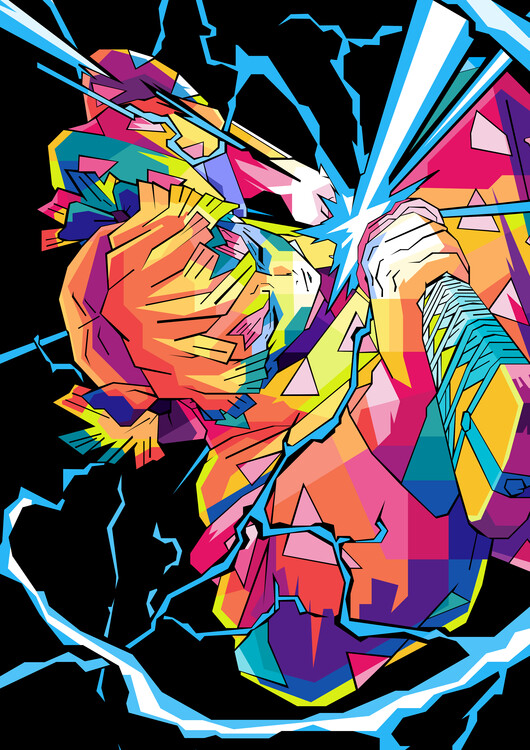 Poster Zenitsu agatsuma wpap pop art