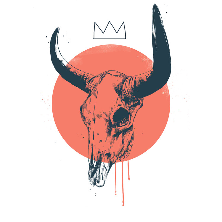 Poster Bull Skull II