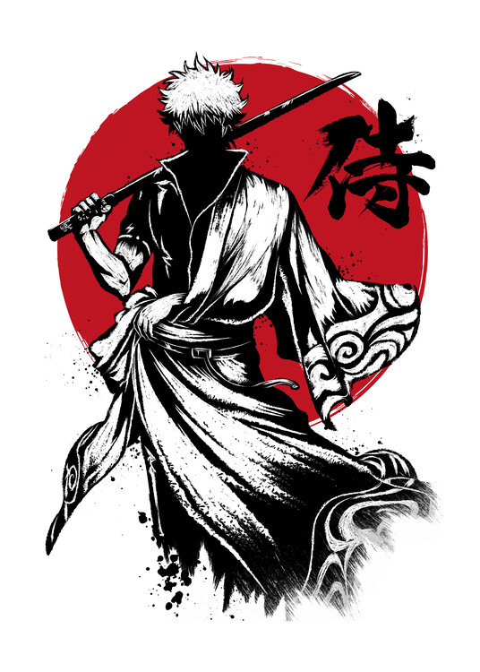 Poster Gintoki sumi e