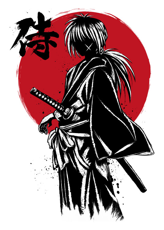 Poster Kenshin sumi e