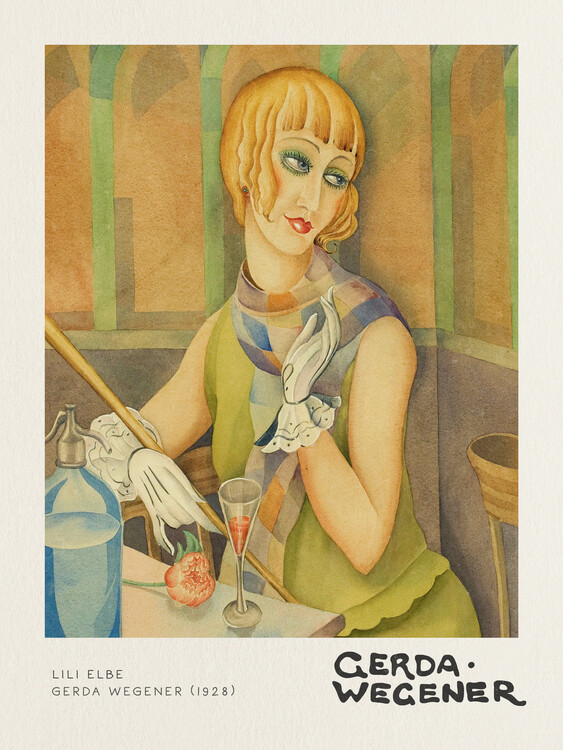 Canvas Print Lili Elbe (Queer / LGBTQ Interest) - Gerda Wegener