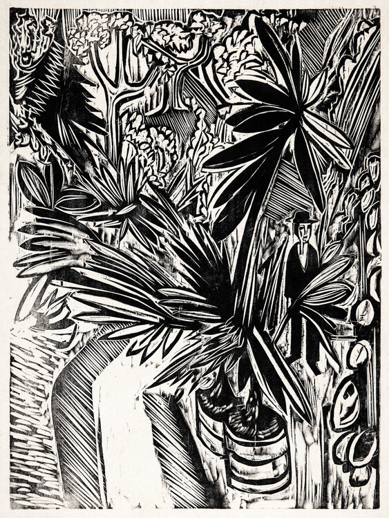 Póster Jena (Black & White) - Ernst Ludwig Kirchner