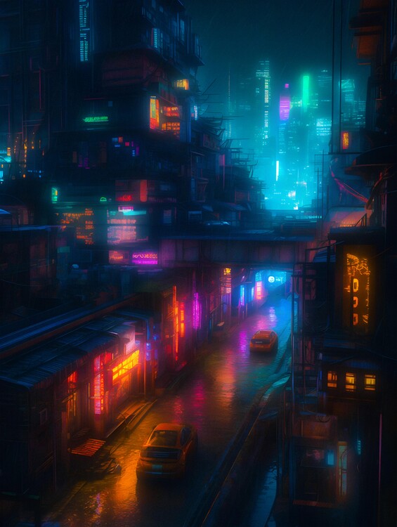 Poster Sci-Fi Cityscape