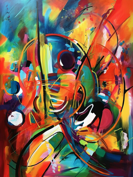 Poster Colorful Abstraction 1