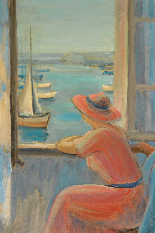 Plakát In Front of the Window (Female Portrait) - Henri Lebasque
