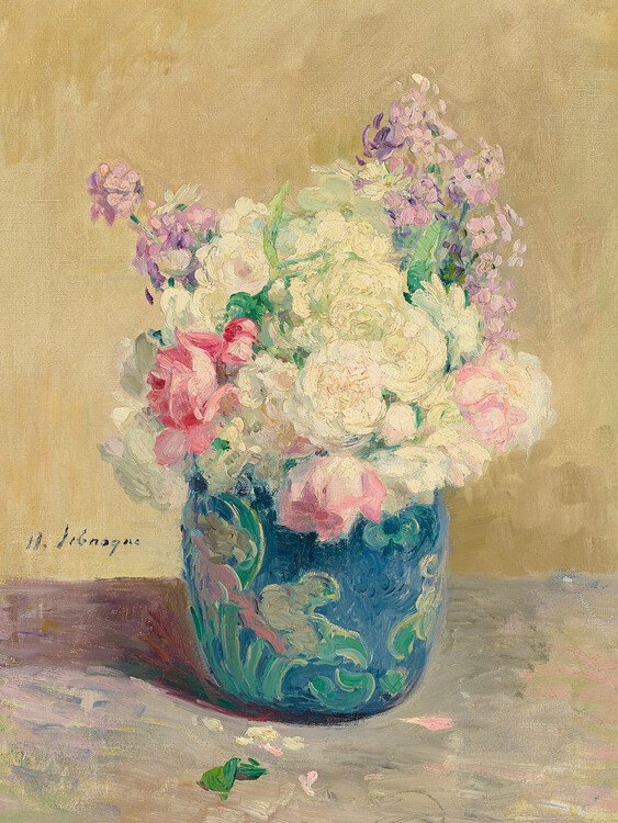 Plakát Vase of Flowers (Pastel Floral) - Henri Lebasque bouquet