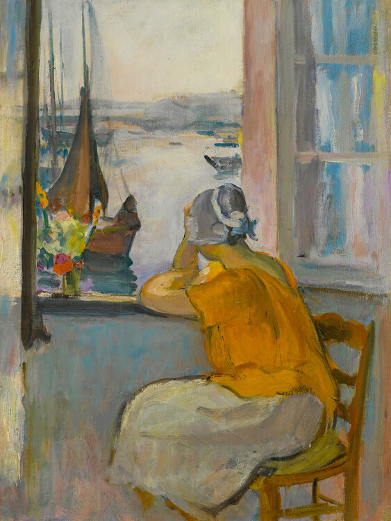 Levně Plakát, Obraz - The Open Window on the Island Of Yeu, Henri Lebasque, 30 × 40 cm