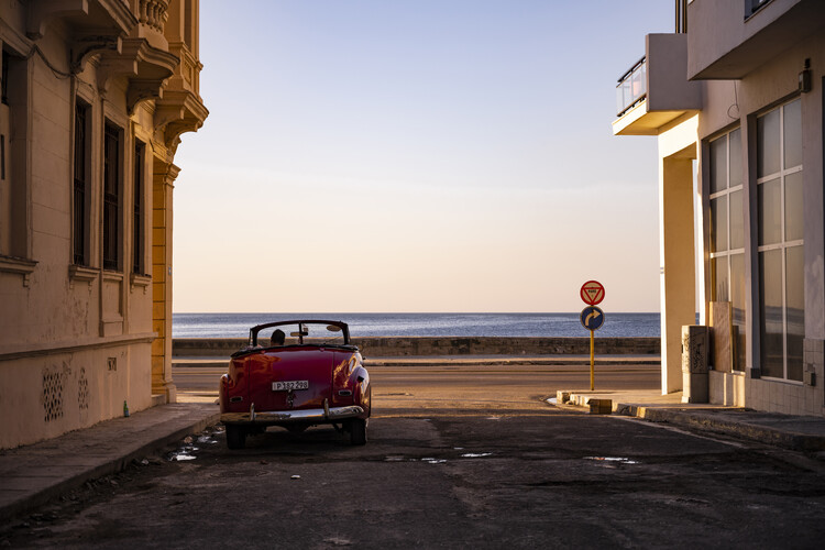 Poster Watching the sun set - Havana