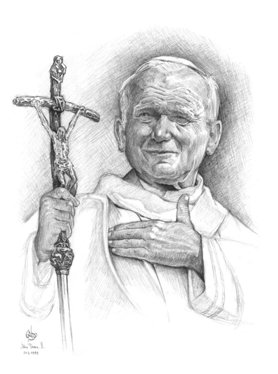 Poster pope John Paul II.,  Wojtyla