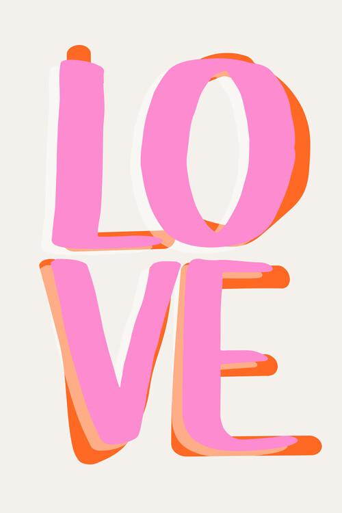 Poster Malou Studio - Popart - Love