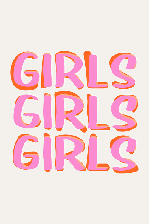 Poster Malou Studio - Popart - Girls Girls Girls