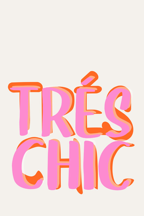 Poster Malou Studio - Popart - Tres Chic