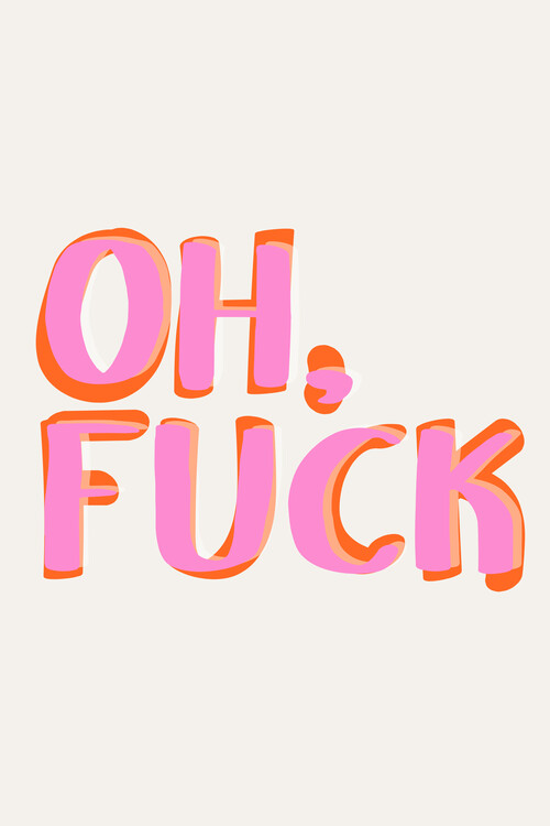 Poster Malou Studio - Popart - Oh Fuck