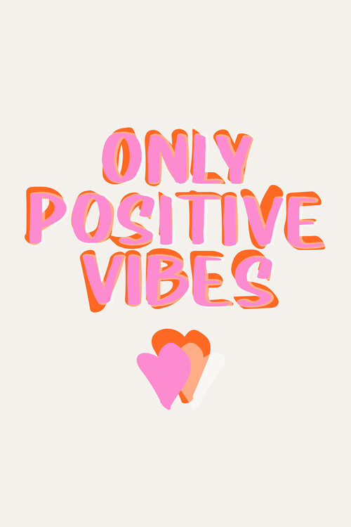 Poster Malou Studio - Popart - Only Positive Vibes