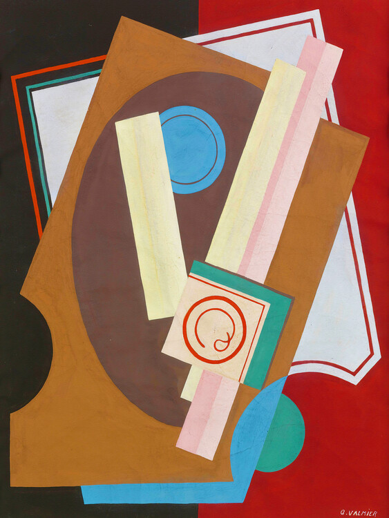 Poster Black & Red (Abstract Still Life) - Georges Valmier