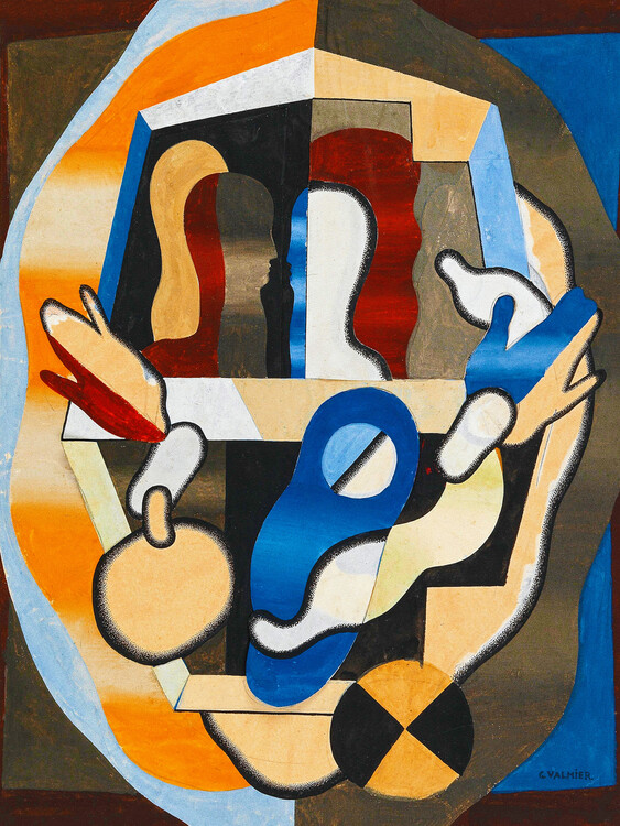 Poster The Garden of Eden (Abstract Love Scene) - Georges Valmier