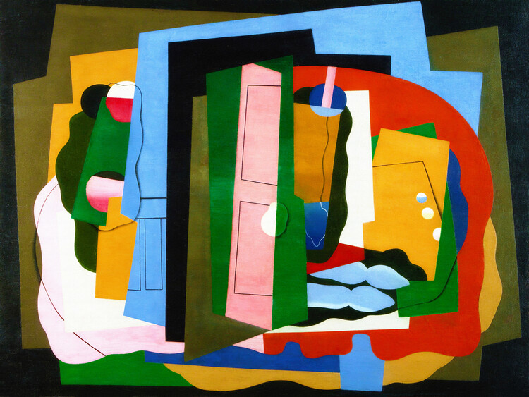 Levně Plakát, Obraz - The Pink Door, Georges Valmier, 40 × 30 cm