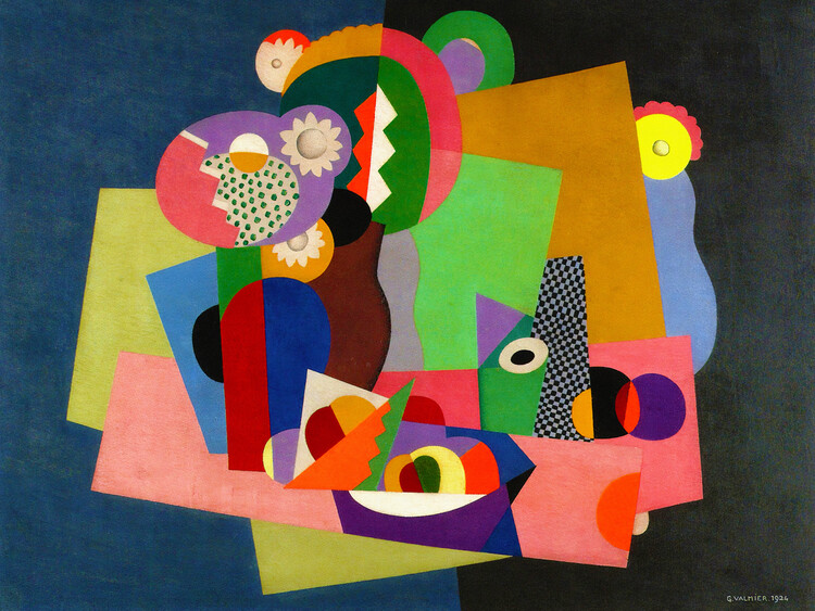 Levně Plakát, Obraz - Flowers & Fruit, Georges Valmier, 40 × 30 cm