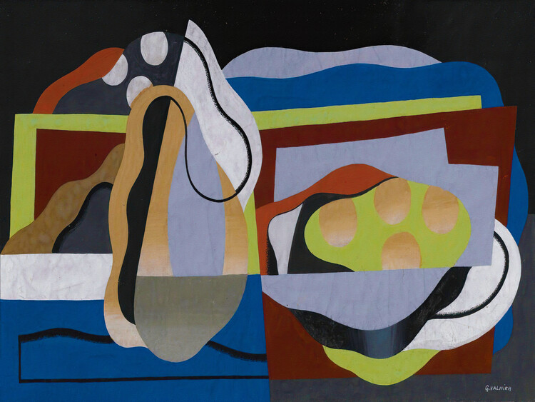 Levně Plakát, Obraz - Blue Fruit, Georges Valmier, 40 × 30 cm