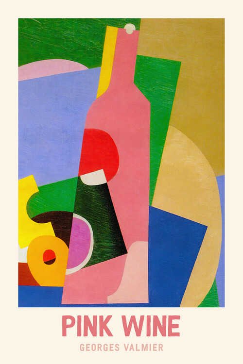 Poster Pink Wine (Abstract / Bauhaus) - Georges Valmier