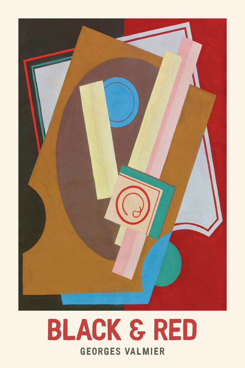 Poster Black & Red (Abstract / Bauhaus) - Georges Valmier