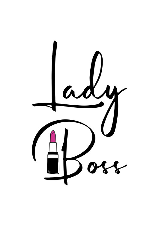 Póster Lady Boss Lipstick