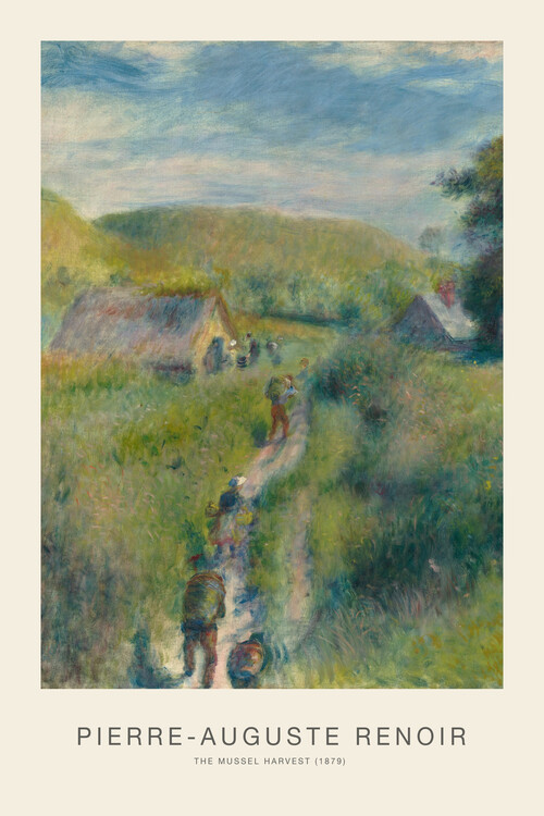 Canvas Print The Mussel Harvest (Vintage Landscape Painting) - Renoir