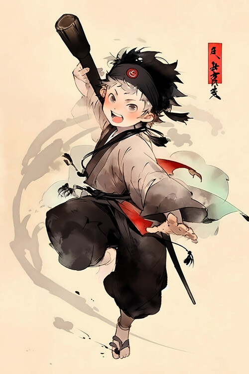 Poster Magical Warriors of Japan: A Manga Adventure with a Boy Hero