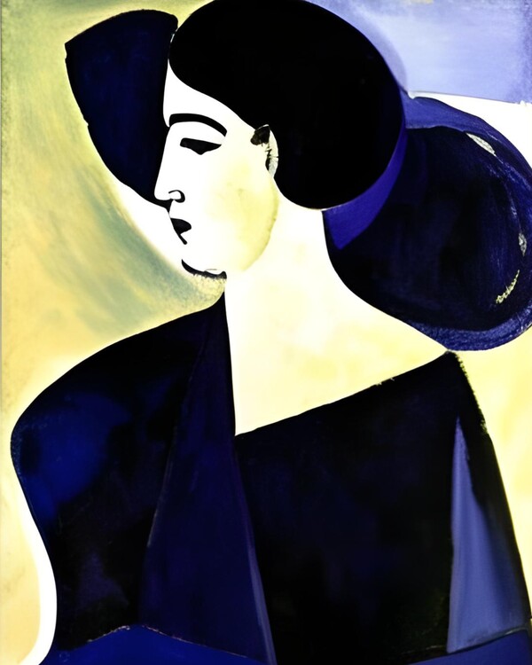 Плакат Abstract Woman Henri Matisse Style Wall Art