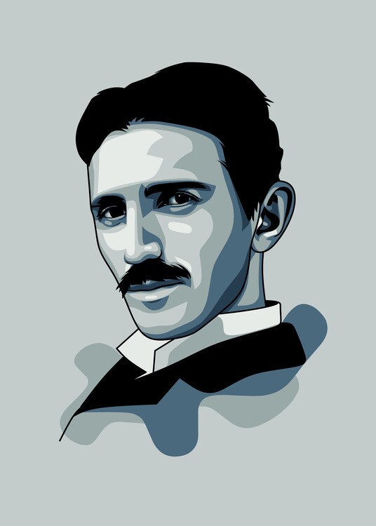 Плакат Nikola Tesla