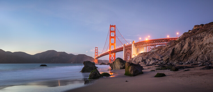 Canvas Print SUNSET BAY