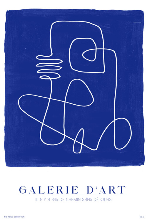 Poster Malou Studio - Galerie D´Art No.  - Indigo