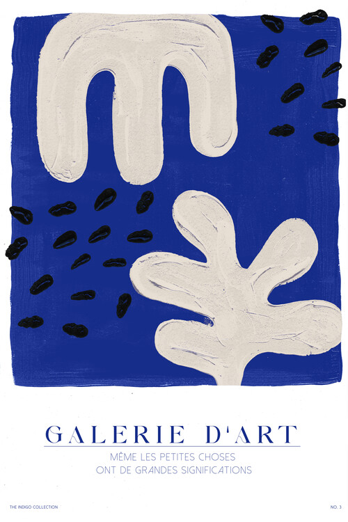 Poster Malou Studio - Galerie D´Art No. 3 - Indigo