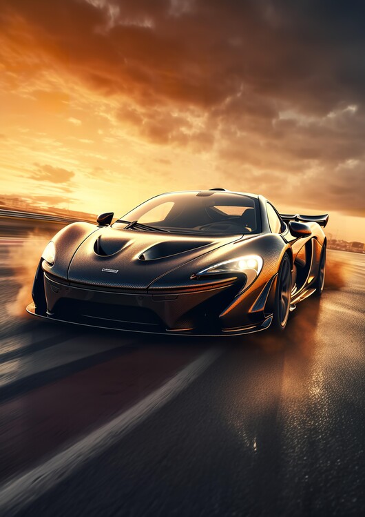 Plakat P1 McLaren Sport Car on the Highway