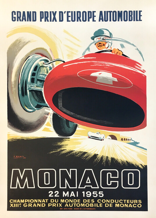 Poster Monaco Grand Prix 1955