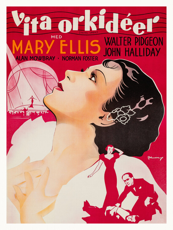 Μπλουζάκι Fatal Lady, Ft. Mary Ellis (Retro Movie Cinema)