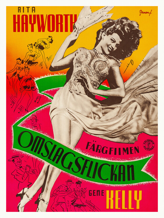 Плакат Cover Girl, Ft. Rita Hayworth (Retro Movie Cinema)
