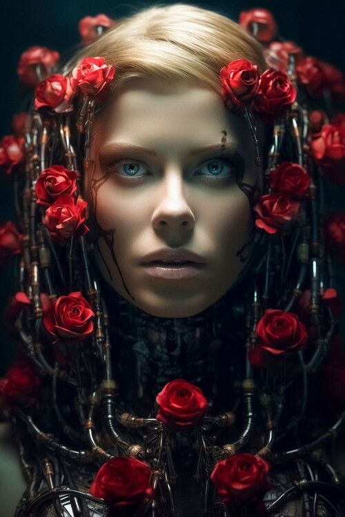 Canvas Print Robot Bride