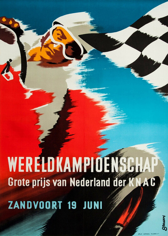 Poster 1955 World Championship Grand Prix of the Netherlands
