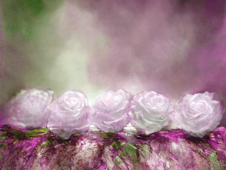 Poster Roses like snow
