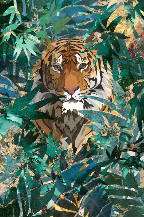 Poster Tiger in the jungle