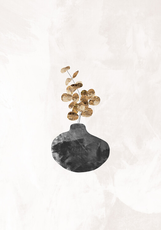 Poster gold eucalyptus 1