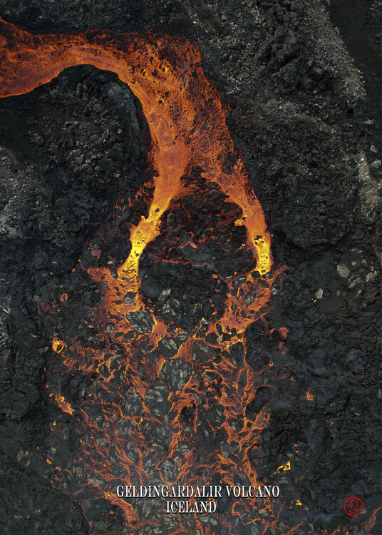 Poster Geldingardalir Volcano